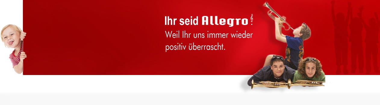 Musikschule Allegro - weil Musikunterricht Vertrauenssache ist